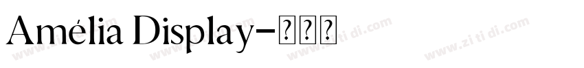 Amélia Display字体转换